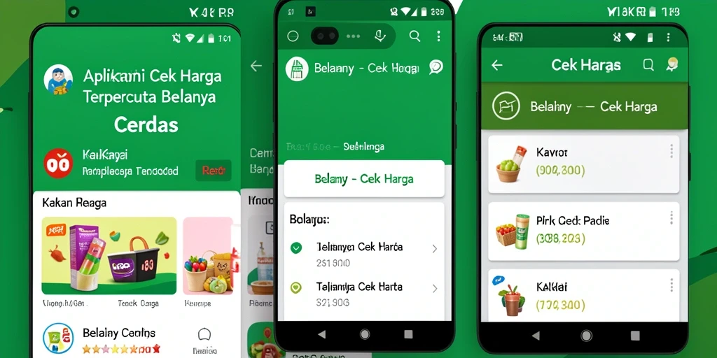 Tampilan antarmuka KAKRP yang sederhana untuk Cek Harga.