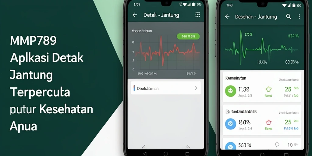 Tampilan antarmuka aplikasi Detak Jantung yang intuitif dan informatif.