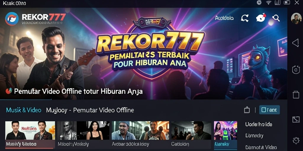 Tampilan antarmuka pengguna REKOR777 yang sederhana dan intuitif.